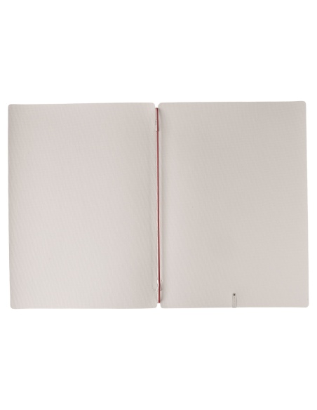 Porta Menu A4 (23,2x31,8 cm) stampa bassorilievo solo elastico rosso JUTA AVORIO