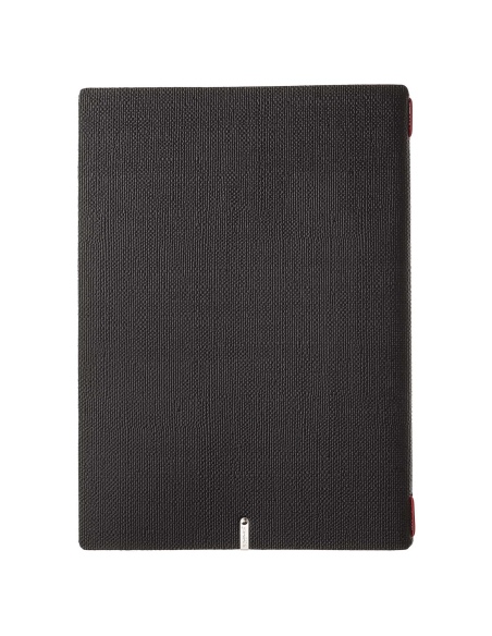 Porta Menu A4 (23,2x31,8 cm) stampa bassorilievo solo elastico rosso JUTA NERO