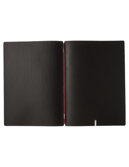 Porta Menu A4 (23,2x31,8 cm) stampa bassorilievo solo elastico rosso JUTA NERO
