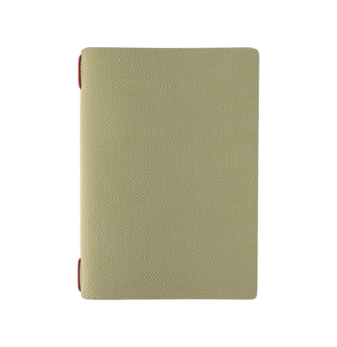 Porta Menu A5 (16,5x23,1 cm) stampa bassorilievo 2 buste (4 facciate) elastico rosso JUTA SALVIA