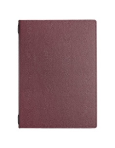 Porta Menu GOURMET A4 (23,2x32 cm) - 2 buste (4 facciate) elastico nero - senza scritta - colore BORDEAUX