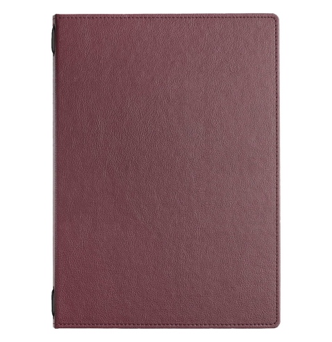 Porta Menu GOURMET A4 (23,2x32 cm) - 2 buste (4 facciate) elastico nero - senza scritta - colore BORDEAUX