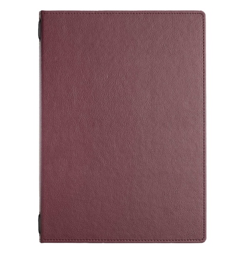 Porta Menu GOURMET A4 (23,2x32 cm) - cornicetta (4 facciate) - senza scritta - colore BORDEAUX