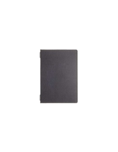 Porta Menu GOURMET A5 (16,5x23,4 cm) - 2 buste (4 facciate) elastico nero - senza scritta - colore NERO