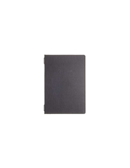 Porta Menu GOURMET A5 (16,5x23,4 cm) - 2 buste (4 facciate) elastico nero - senza scritta - colore NERO