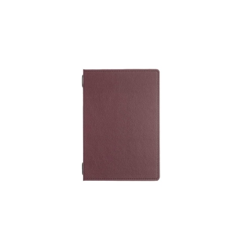 Porta Menu GOURMET A5 (16,5x23,4 cm) - 2 buste (4 facciate) elastico nero - senza scritta - colore BORDEAUX