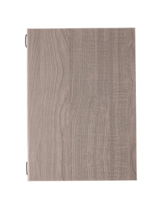 Porta Menu ITALY A4 (23,2x32 cm) - 2 buste (4 facciate) elastico nero - senza scritta - colore ROVERE