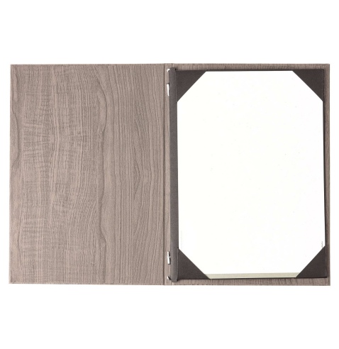 Porta Menu ITALY A4 (23,2x32 cm) - cornicetta (4 facciate) - senza scritta - colore ROVERE