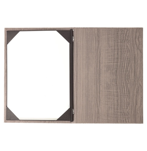 Porta Menu ITALY A4 (23,2x32 cm) - cornicetta (4 facciate) - senza scritta - colore ROVERE