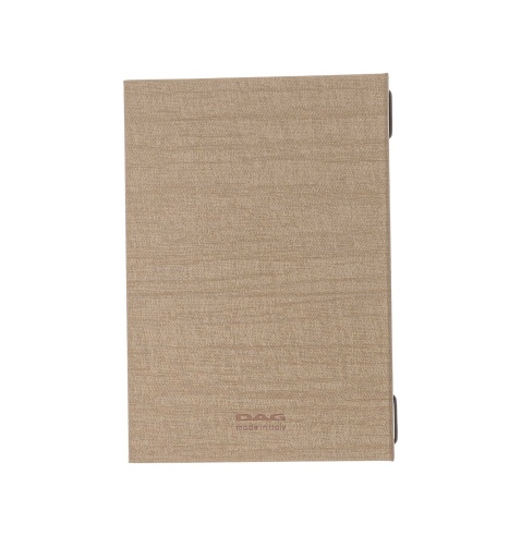 Porta Menu ITALY A5 (16,5x23,4 cm) - cornicetta (4 facciate) - senza scritta - colore SABBIA