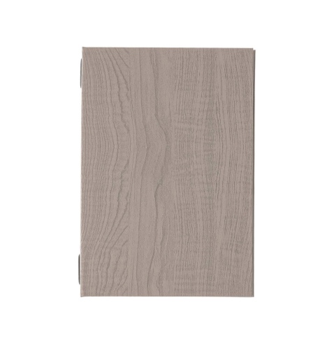 Porta Menu ITALY A5 (16,5x23,4 cm) - 2 buste (4 facciate) elastico nero - senza scritta - colore ROVERE