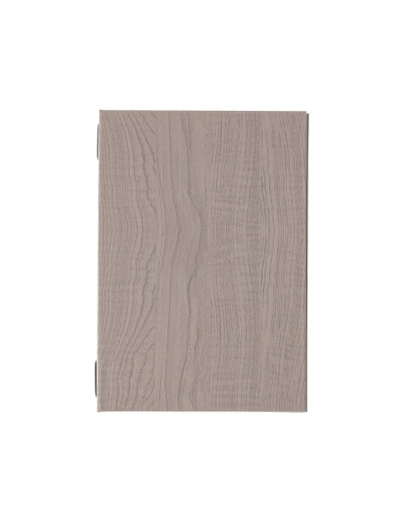 Porta Menu ITALY A5 (16,5x23,4 cm) - 2 buste (4 facciate) elastico nero - senza scritta - colore ROVERE