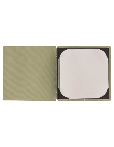 Porta Menu QUADRATO (23x23,1 cm) stampa bassorilievo cornicetta (4 facciate) elastico rosso JUTA SALVIA