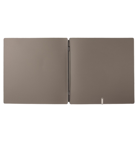 Porta Menu QUADRATO (23x23,1 cm) stampa bassorilievo solo elastico nero CHEF TORTORA