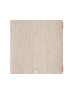 Porta Menu QUADRATO (23x23,1 cm) stampa bassorilievo solo elastico rosso JUTA AVORIO 2