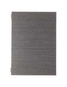Porta Menu ITALY A4 (23,2x32 cm) - solo elastico - stampa bassorilievo - colore GRIGIO