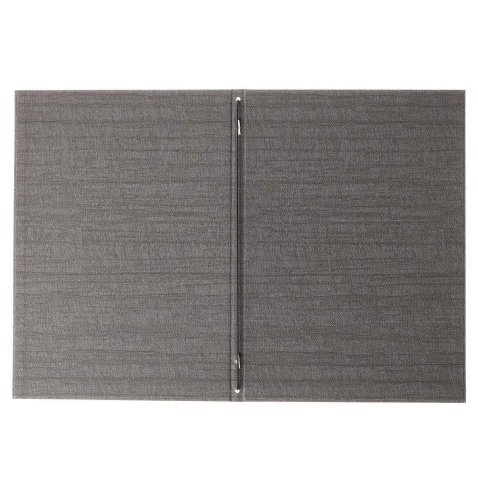 Porta Menu ITALY A4 (23,2x32 cm) - solo elastico - stampa bassorilievo - colore GRIGIO