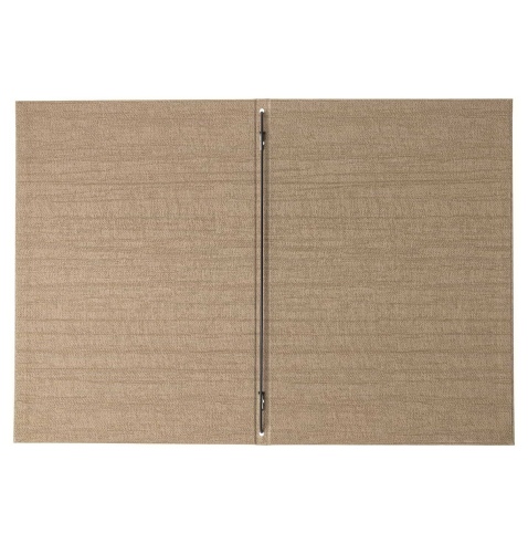 Porta Menu ITALY A4 (23,2x32 cm) - solo elastico - stampa bassorilievo - colore SABBIA