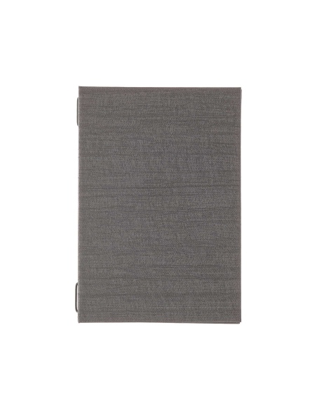 Porta Menu ITALY A5 (16,5x23,4 cm) - solo elastico - stampa bassorilievo - colore GRIGIO