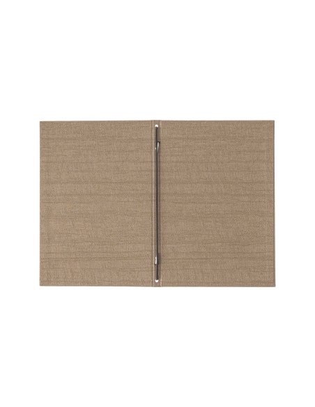 Porta Menu ITALY A5 (16,5x23,4 cm) - solo elastico - stampa bassorilievo - colore SABBIA