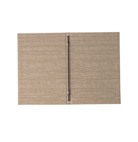 Porta Menu ITALY A5 (16,5x23,4 cm) - solo elastico - stampa bassorilievo - colore AVORIO