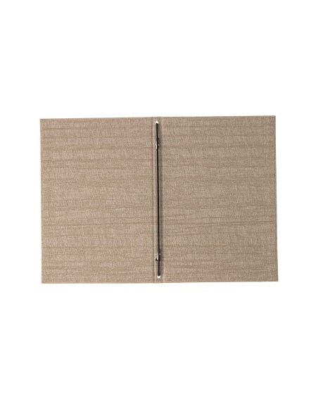 Porta Menu ITALY A5 (16,5x23,4 cm) - solo elastico - stampa bassorilievo - colore AVORIO