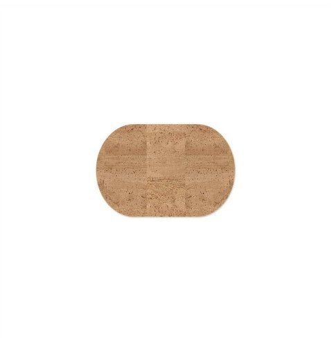 OVAL PLACEMATS 30x20 cm OVALE single piece CORK NATURAL th. 1.4