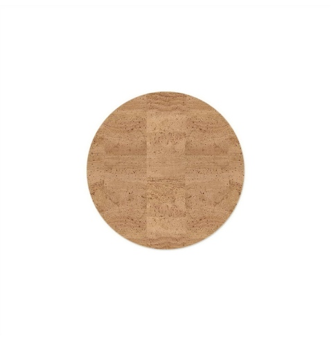 ROUND PLACEMATS 34 cm single piece CORK NATURAL th. 1.4