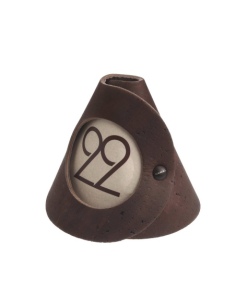 CONE table sign single side 10 pcs. pack CORK BROWN