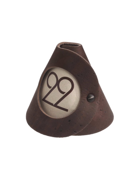 CONE segna tavoli monofacciali conf. 10 pz. SUGHERO MARRONE sp. 2.5