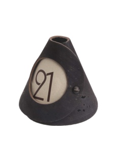 CONE table sign single side 10 pcs. pack CORK BLACK