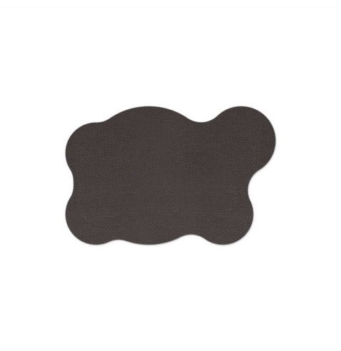 TOVAGLIETTE TAPPETINI D'ARREDO 44x29 cm BLOB pezzo singolo JUTA NERO