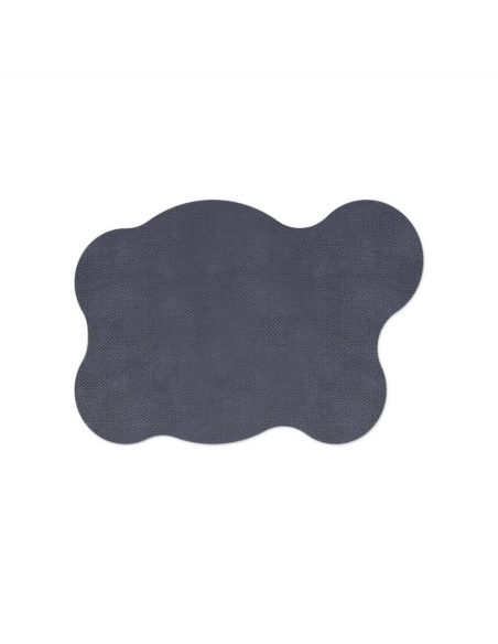 PLACEMATS 50x35 cm BLOB single piece JUTE BLUE