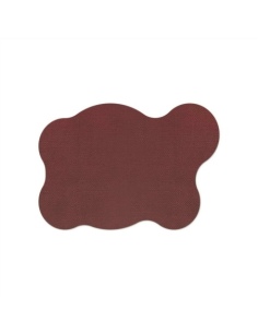 PLACEMATS 50x35 cm BLOB single piece JUTE BURGUNDY