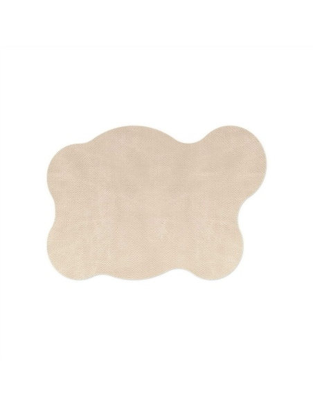 TOVAGLIETTE TAPPETINI D'ARREDO 50x35 cm BLOB pezzo singolo JUTA AVORIO