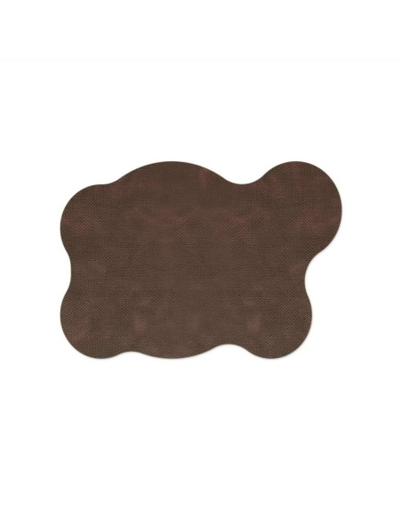PLACEMATS 50x35 cm BLOB single piece JUTE BROWN