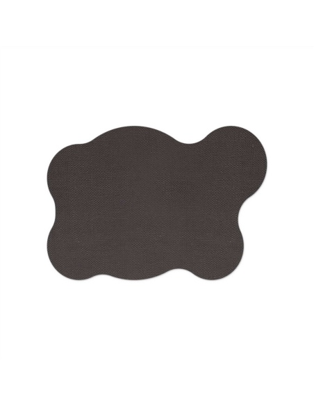 PLACEMATS 50x35 cm BLOB single piece JUTE BLACK