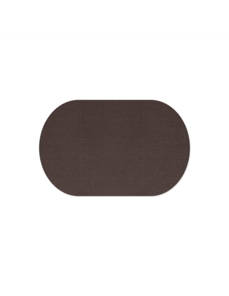OVAL PLACEMATS 47x30 cm OVALE single piece JUTE BICOLOR