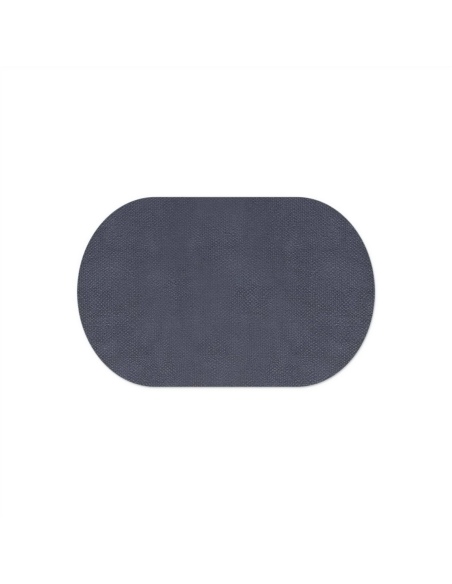 TOVAGLIETTE TAPPETINI D'ARREDO 47x30 cm OVALE pezzo singolo JUTA BLU