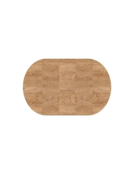 OVAL PLACEMATS 47x30 cm OVALE single piece CORK NATURAL th. 1.4
