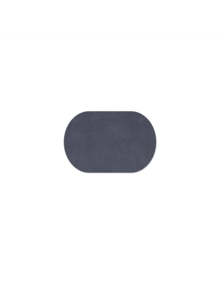 OVAL PLACEMATS 30x20 cm OVALE single piece JUTE BLUE