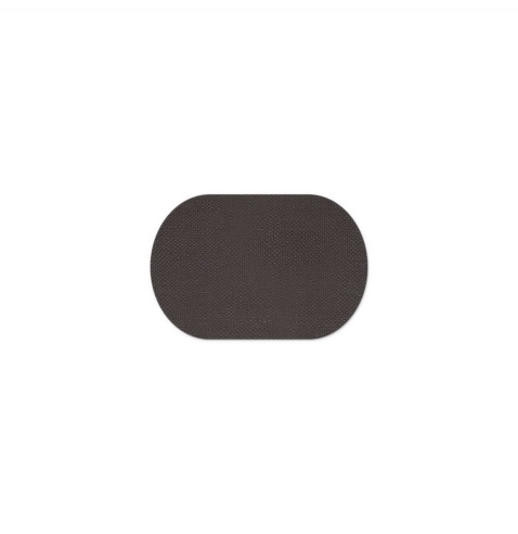 OVAL PLACEMATS 30x20 cm OVALE single piece JUTE BLACK