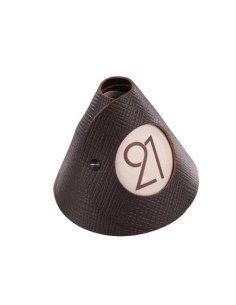 CONE table sign two sides 10 pcs. pack CHEF BROWN