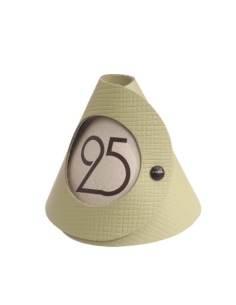 CONE table sign single side 10 pcs. pack CHEF WHITE