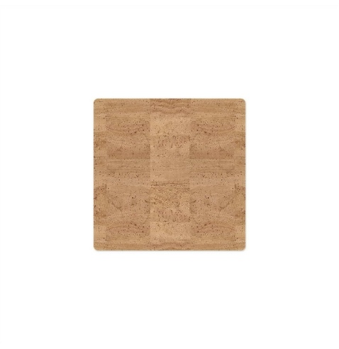 PLACEMATS 32x32 cm single piece CORK NATURAL th. 1.4