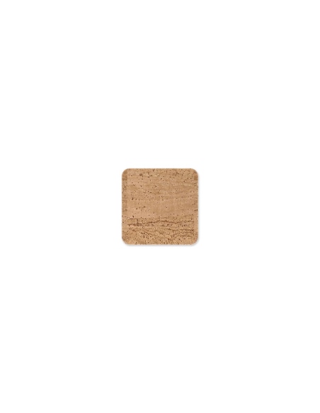 COASTERS 9,5x9,5 cm 4 pcs. pack CORK NATURAL th. 1.4