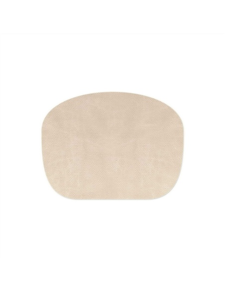 TOVAGLIETTE TAPPETINI D'ARREDO 45x34 cm POUF pezzo singolo JUTA AVORIO