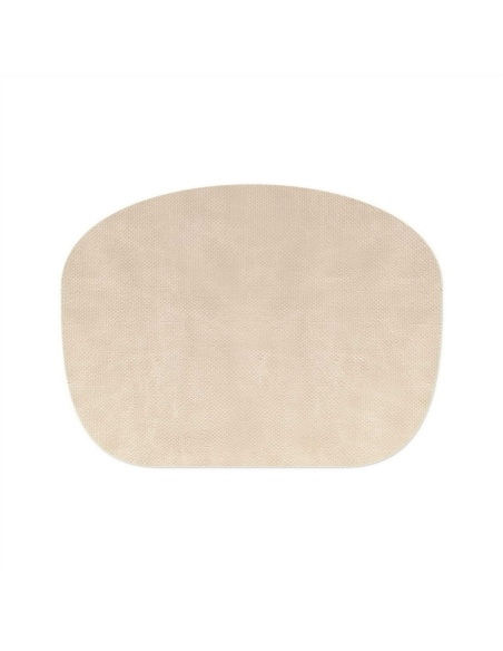 PLACEMATS 54x40 cm POUF single piece JUTE IVORY