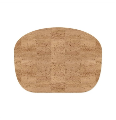 PLACEMATS 54x40 cm POUF single piece CORK NATURAL th. 1.4