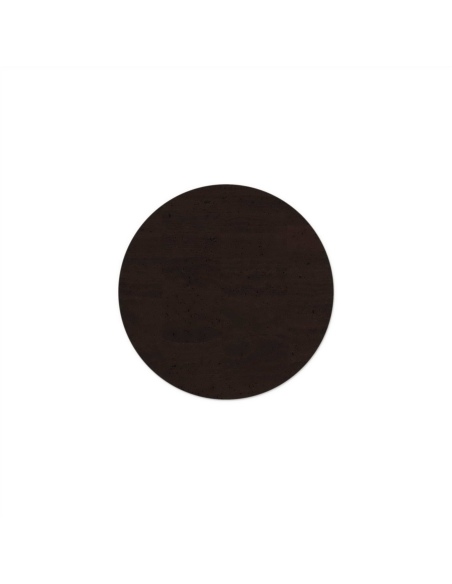 ROUND PLACEMATS 34 cm single piece CORK BROWN